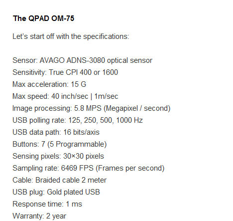 ����QPAD om-75����Ľ�ͼ