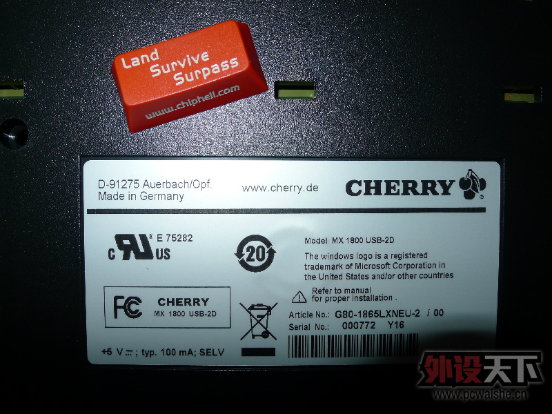 [����]Cherry G80-1865 ���� (ͼƬ�и���) ȫ�� 1100Ԫ