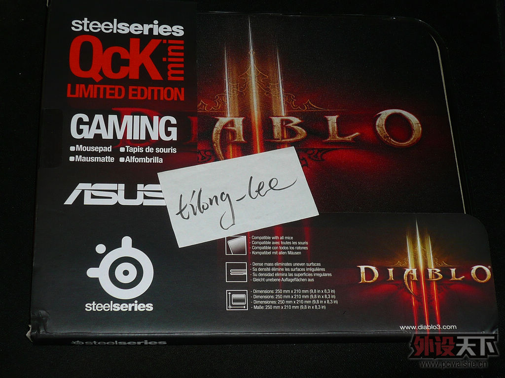 ���ѳ��� SteelSeries��� QcK�������ƻ���3��Diablo3 Logo����������  ȫ�� 110��