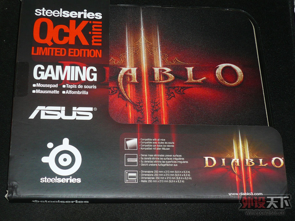 ���ѳ��� SteelSeries��� QcK�������ƻ���3��Diablo3 Logo����������  ȫ�� 110��