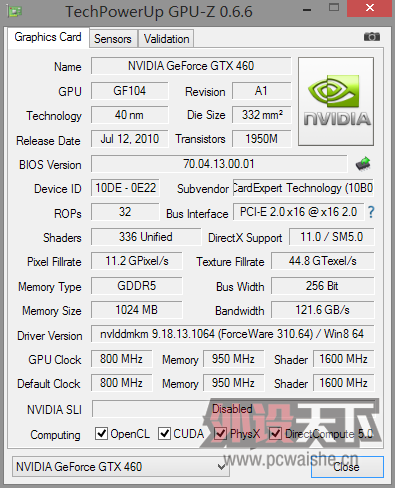 GTX460���ư�  1G������10�±���