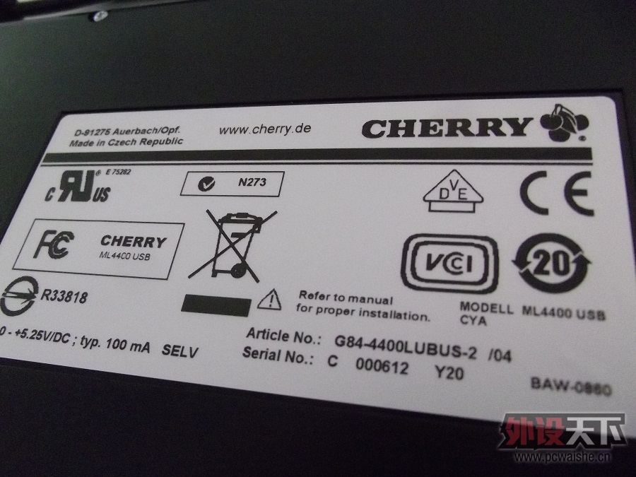 CHERRY G84-4400 ML���صĻ�е����