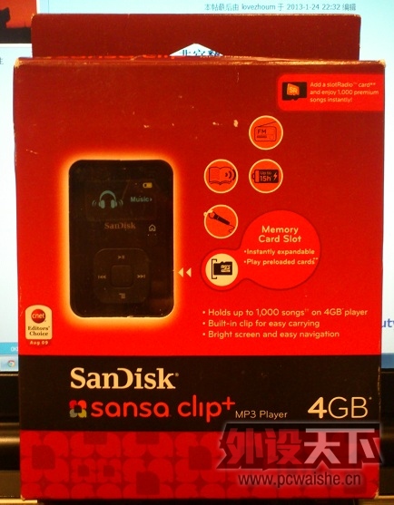 ����SanDisk Sansa Clip+ 4GB MP3������������������һ����250���㻧����
