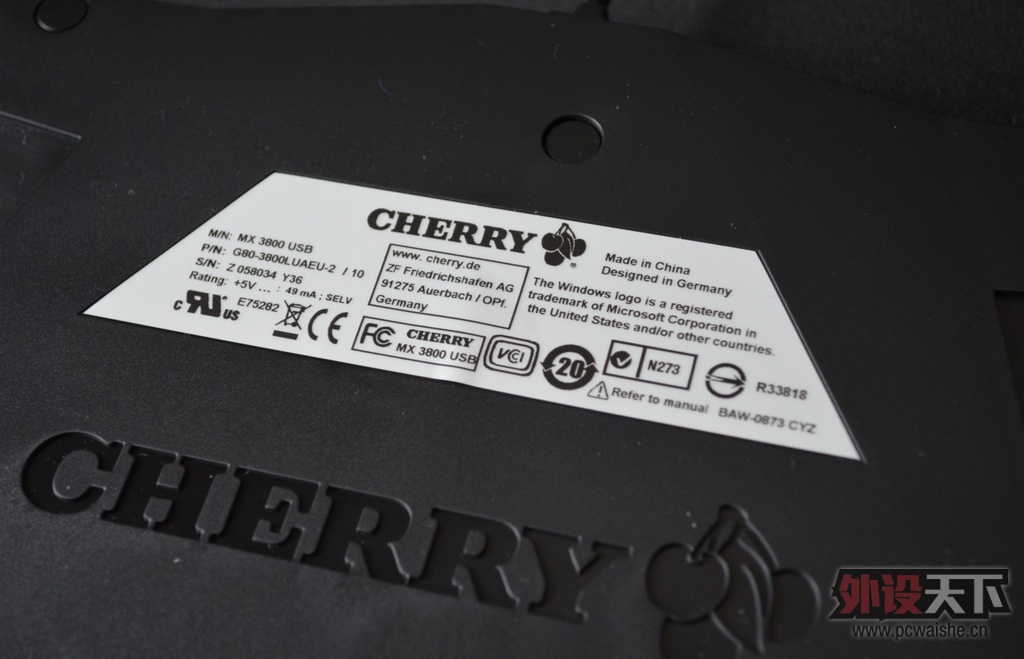 [��Ʒ�׷�����]Cherry MX-Board 2.0����+KC104Bԭ���߶ȼ�ñ�������