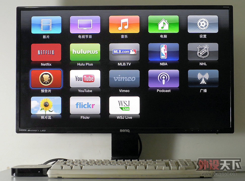 ����Apple TV3��Һ����ʾ��Ҳ�������ӣ���������������