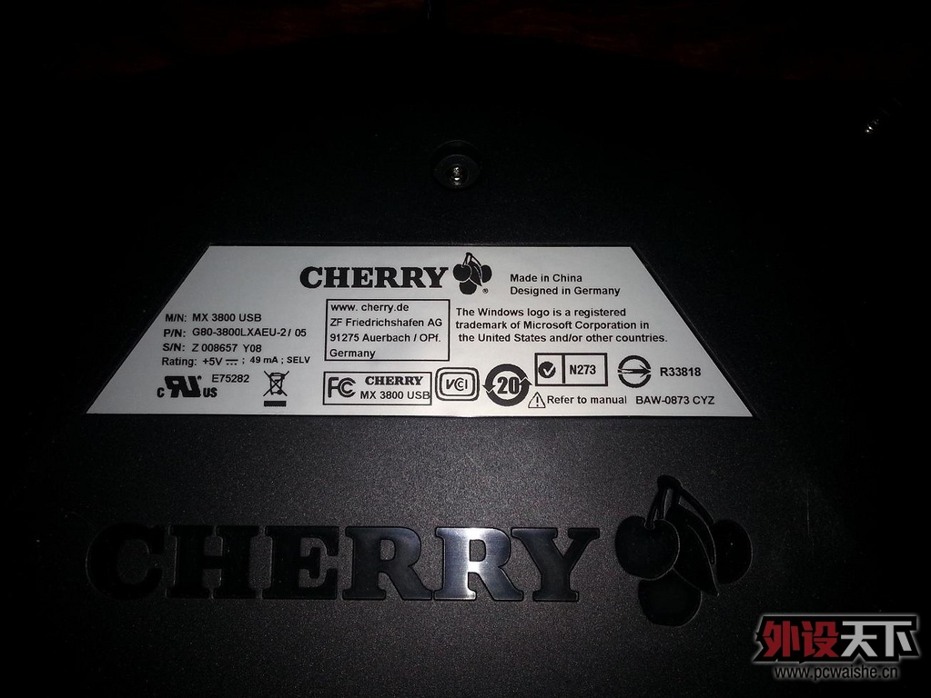 ��CHERRY3800�ڲ�+ԭ���߶�POM��ñ�������ͼ~