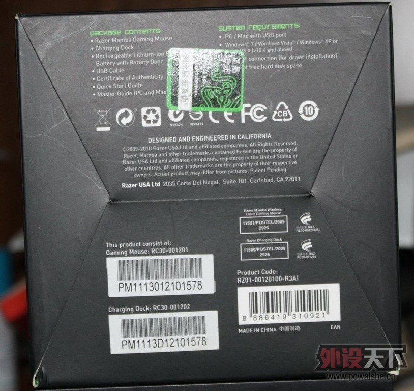 [���/�߼�]�����ϡ�Razer �����۾������3.5G  9���£���˵����