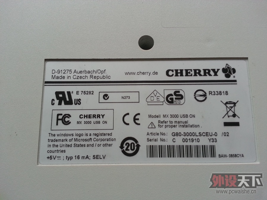 95�� cherry g80-3000 ��ɫ�������