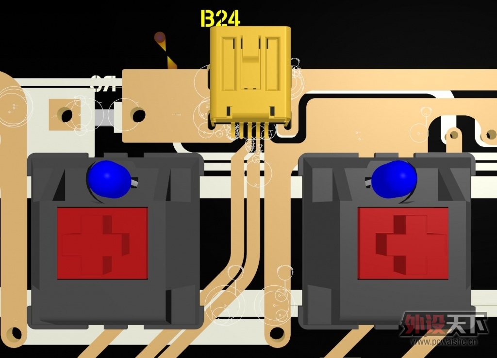 ��һ������pcb 3d���ͼ,����3dװ��ͼ