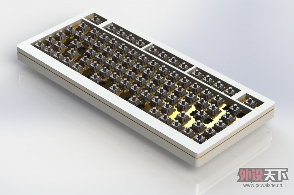 ��һ������pcb 3d���ͼ,����3dװ��ͼ