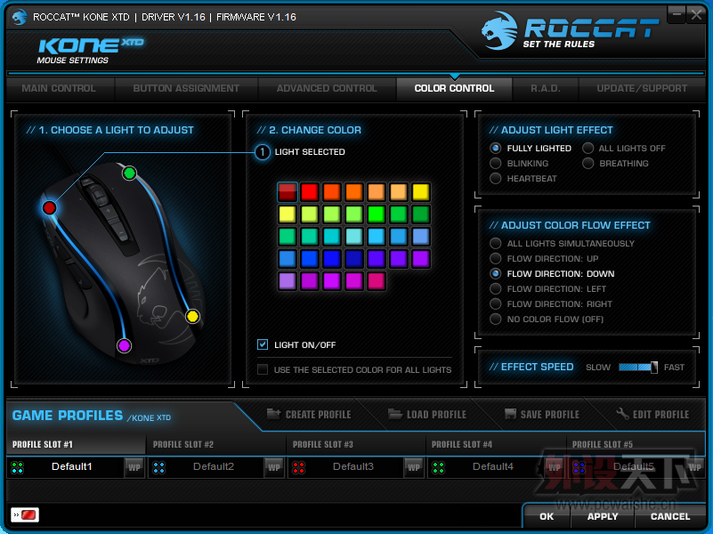 ��ƫ�� ROCCAT KONE XTD��Ϸ��� �������²������