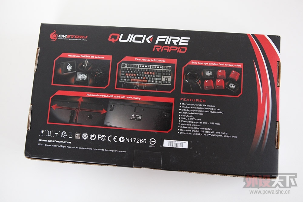 ��������Quick Fire Rapid 87�Ա�filco 87ͼ����