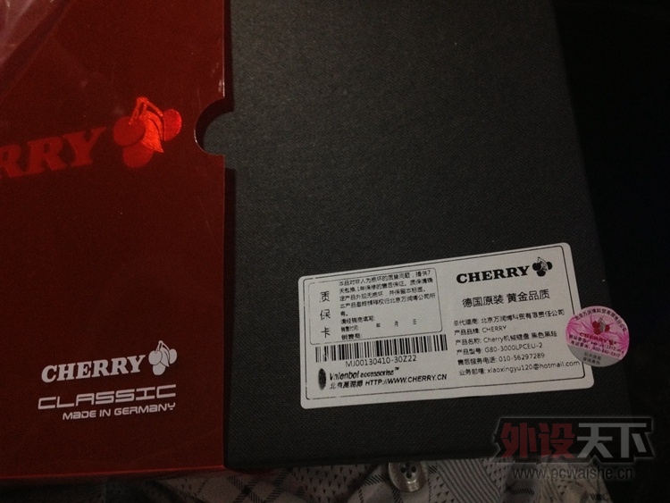 �����ڡ���9�� Cherryӣ�� G80-3000��ɫ���� ����