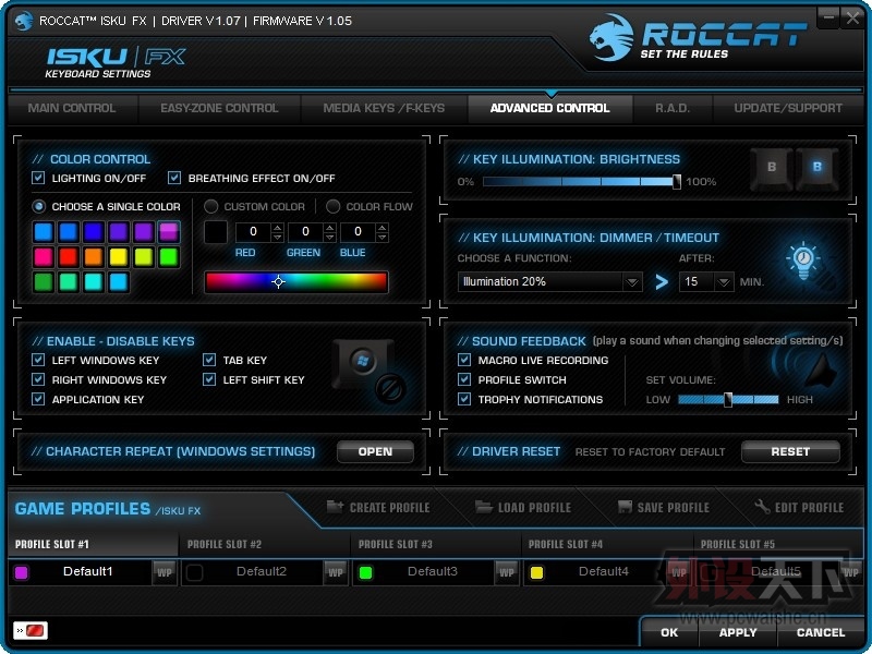 ����ROCCAT ISKU FX��Ϸ���� ��������ȫ������