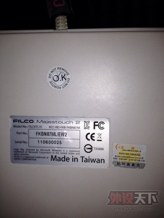 ���Ϻ���Filco����87��ɫ���� 600Ԫ