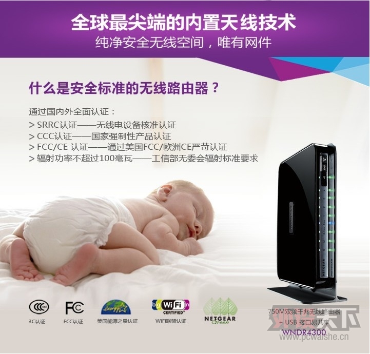 ����NETGEAR WNDR4300 750M ˫Ƶǧ�� ����WIFI·����