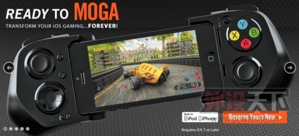 MOGA����ʹ��Lightning���ӵ�iPhone��Ϸ�ֱ�