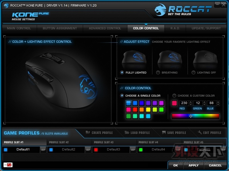 ߿Ƽ&СҸROCCAT KONE PURE COLORԱ