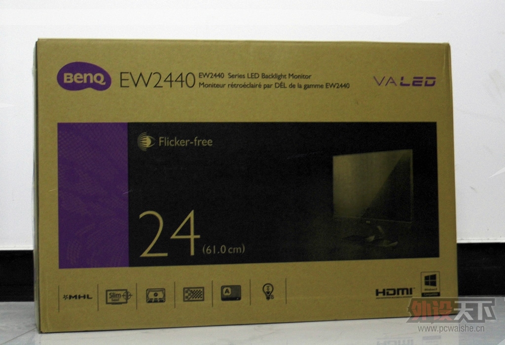 �ٰ�һ̨���ޱ߿���ʾ��EW2440L˫��ƴ��