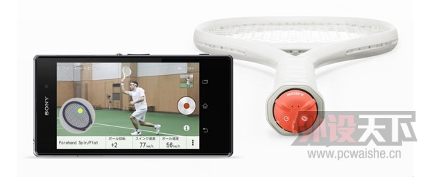 ���� Smart Tennis Sensor �����ĸ�Ӧ������5�����ձ�����