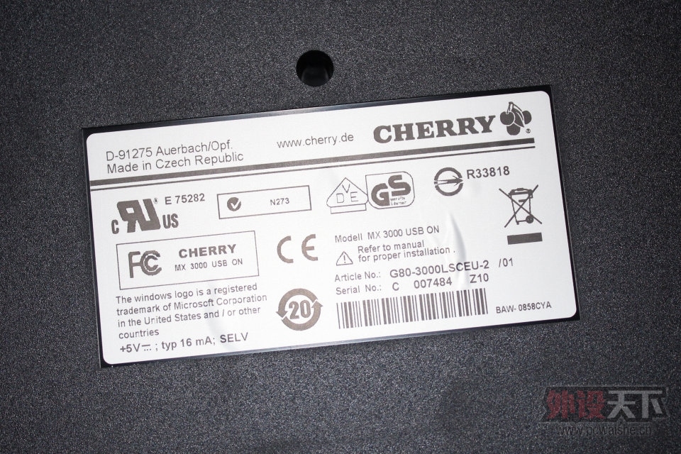 cherry ӣ�� G80-3000 ��ɫ���� ���ȫ�� �ѳ�