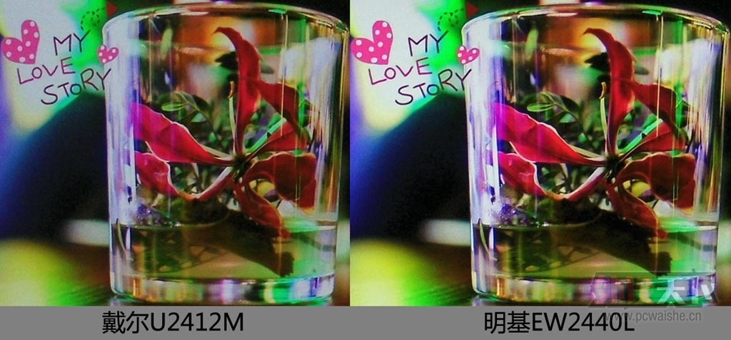����EW2440L VS ����U2412M������ɫ��ϸ��ʵ��
