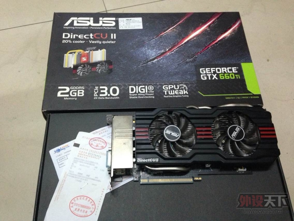 ���ѳ������ɶ������Կ���˶660ti DirectCU II 2G 980MHz 9����