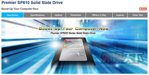 ������4��Premier SP610ϵ��SSD ����128/256/512GB��1TB