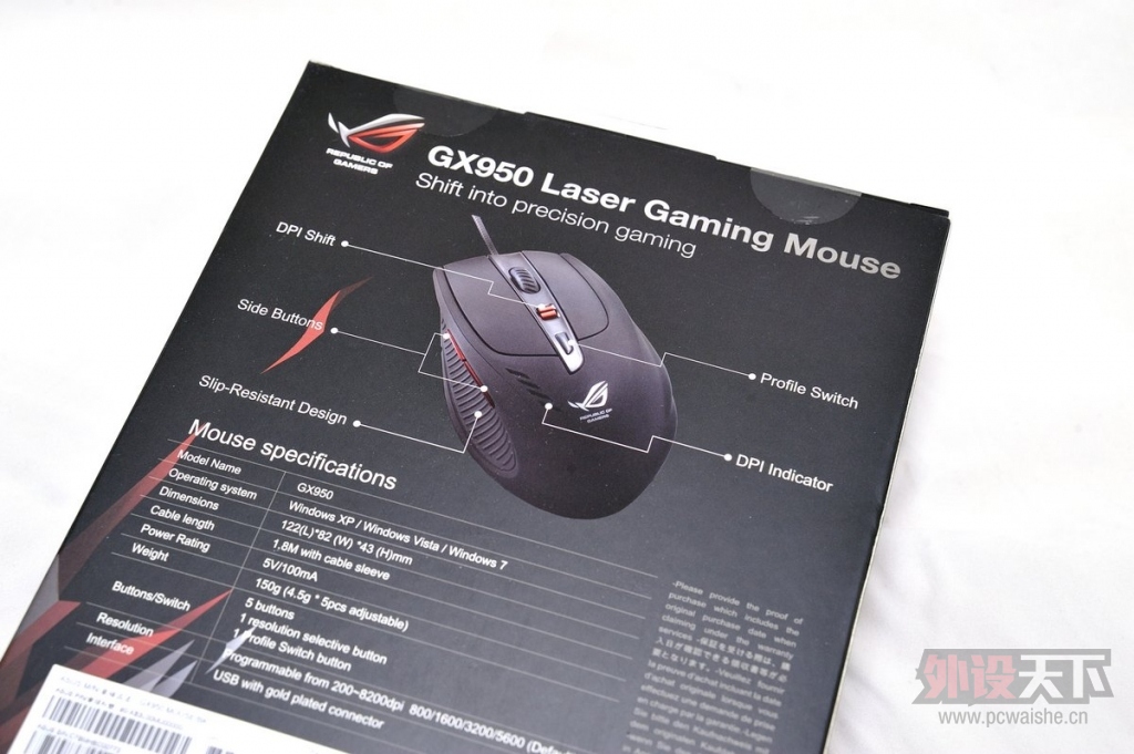 ��ת��ASUS ROG GX950 ��ӥ������꿪�����