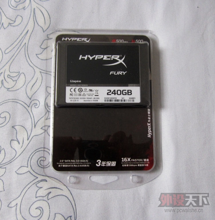 ��ʿ��HyperX FURY 240GB SSD����[ԭ��]