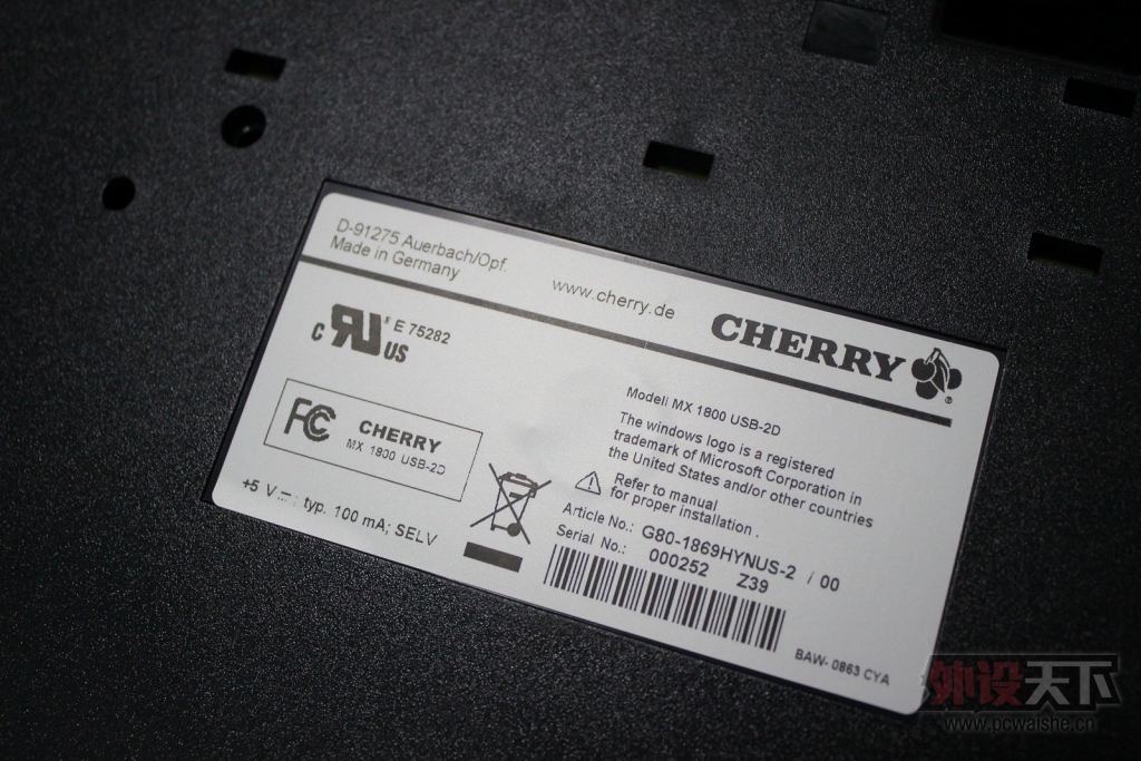����������ȫ�� CHERRY ԭ�� G80-1869 ������������һ��