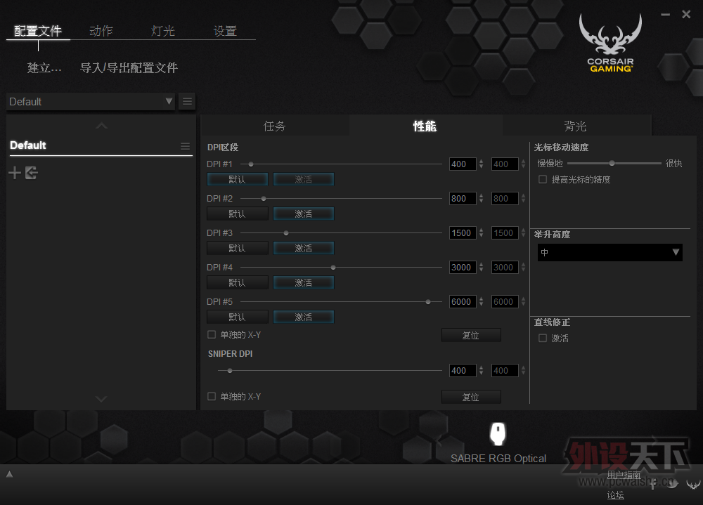 ׷˷ˣ𺽡 Corsair Sabre RGBϷ