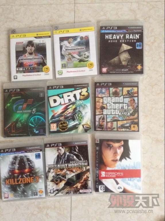 ���人��PS3 2051A���������+˫�����ֱ�+9��ʵ����Ϸ