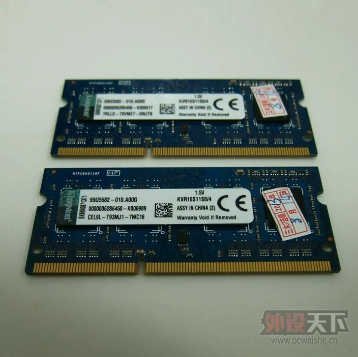 ����򡿳���ʿ�� kingston DDR3 1600 4G �ʼǱ��ڴ�