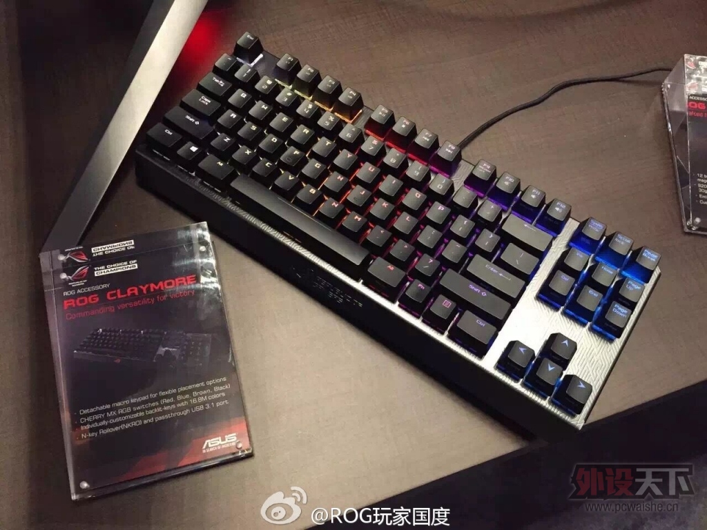 ROG��ҹ����Ƴ�ROG Spatha�羺��꼰ROG Claymore RGB����