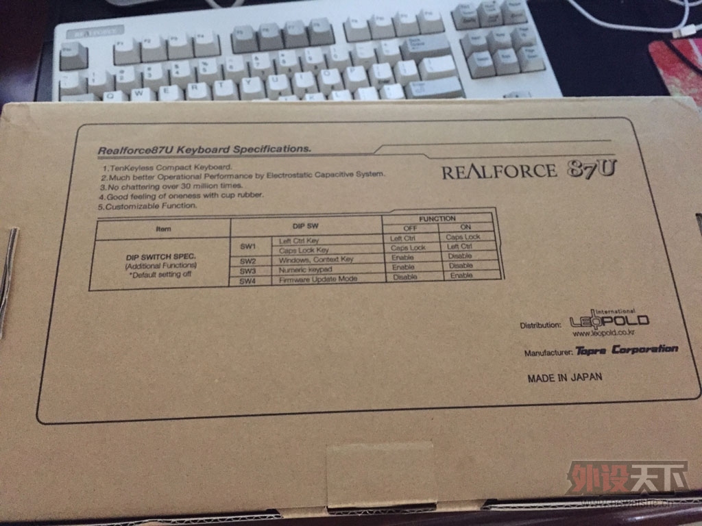 RealForce 87u ѹɫ