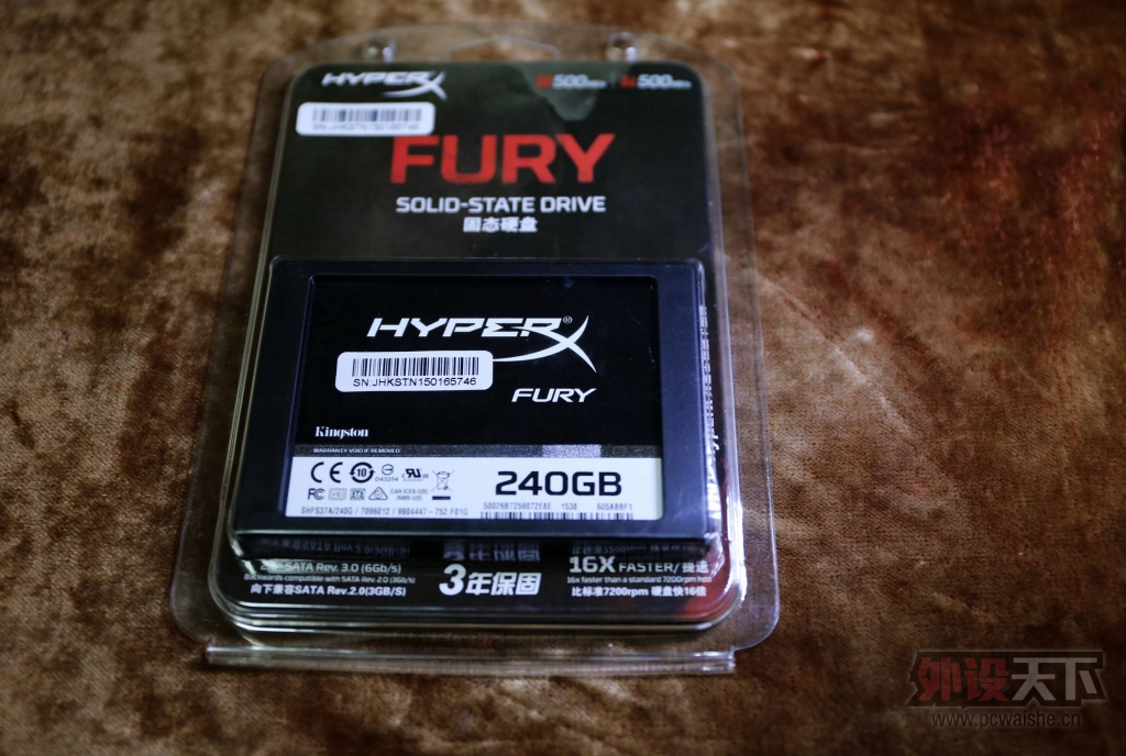 HyperX Furyϵ 240G SATA3 ̬ӲZ170µС[ԭ]
