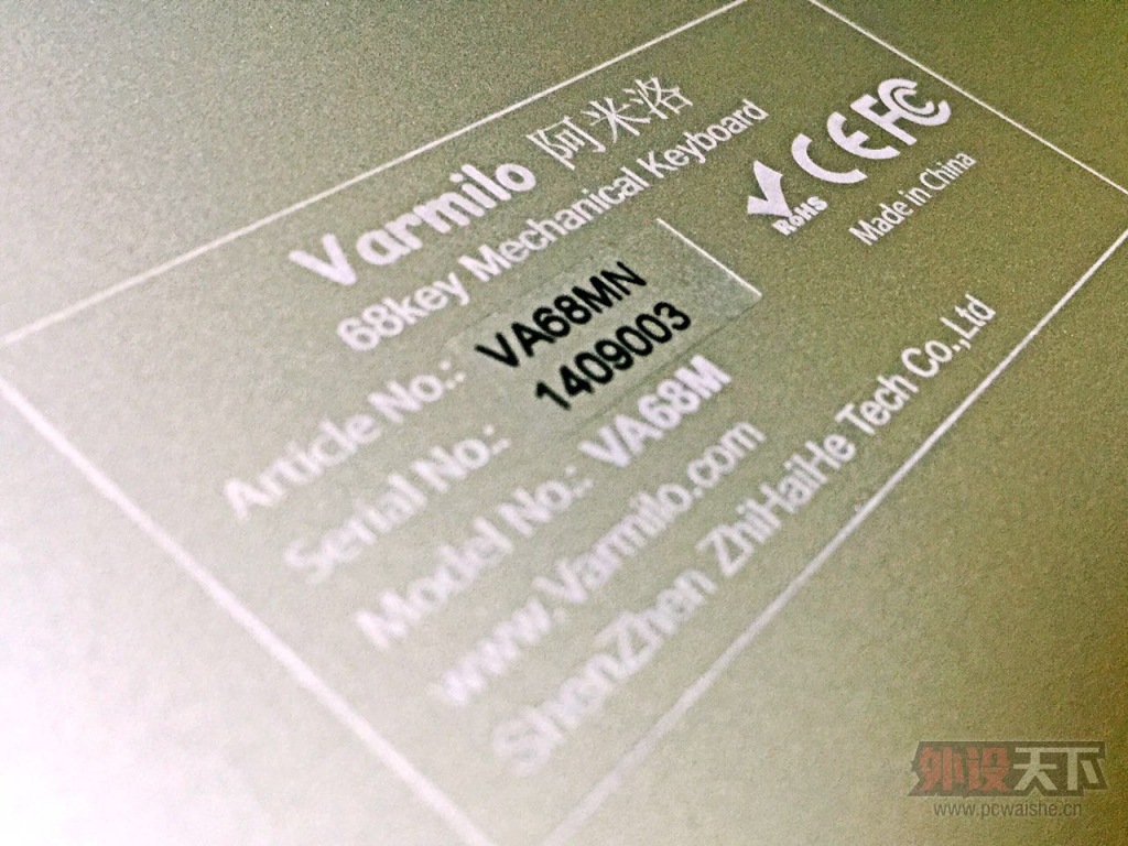 ������꡿ ˫һһ��һ�� Varmilo VA68M