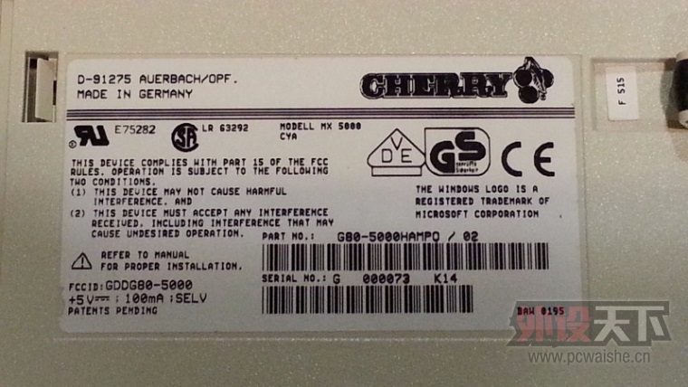 [���]ȫ���հ� 1.1se 5800 , Cherry G80-5000HAMPO/02 6000