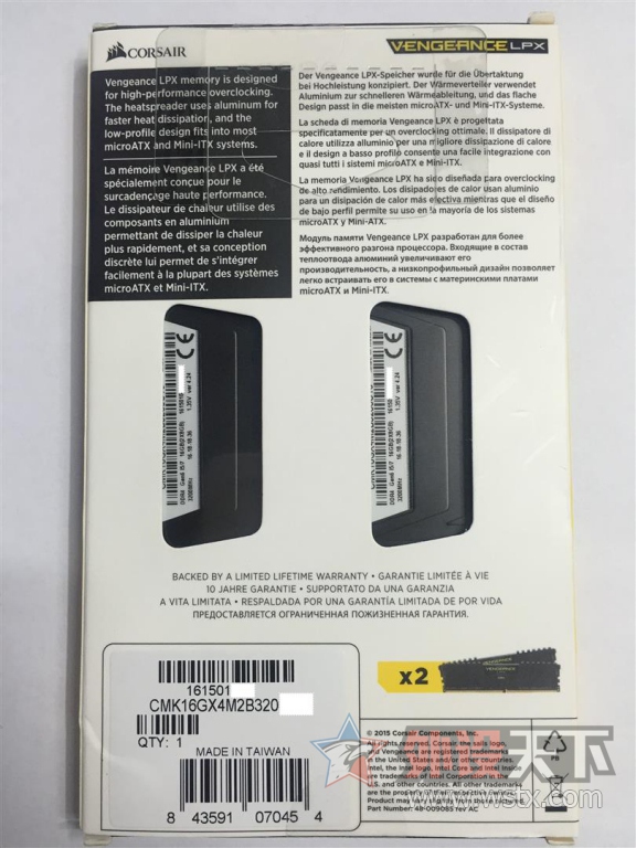 ��ɽ���� ����δ�� Corsair ������ ����ϵ�� LPX 16GB��2x8GB��DDR4 DRAM 3200MHz