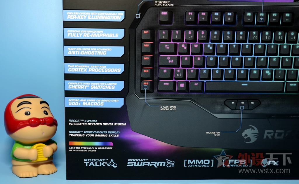 Ryos MK FX��е��CHERRY RGB������̿���С��