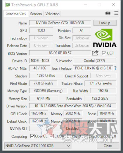 GTX1060 6G ߲ʺiGameսX ʵ by Tiger5G