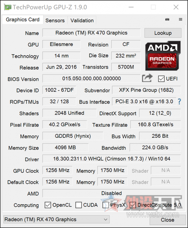 XFX Ѷ RX 470 4G ǽ  by @Tiger5G