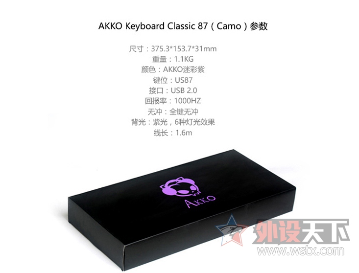 �൱���޵�����è������������Akko Camo 87���Բʻ�е���̿������