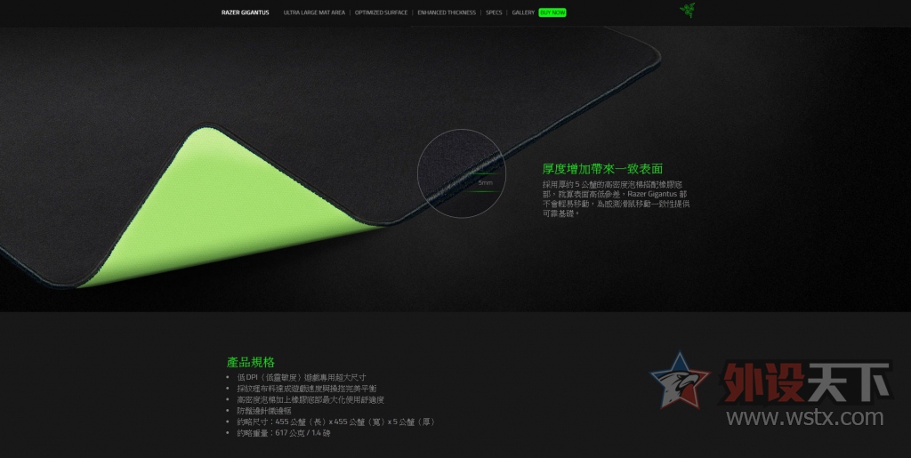 �����������Ƶ������Razer Gigantus �µ���