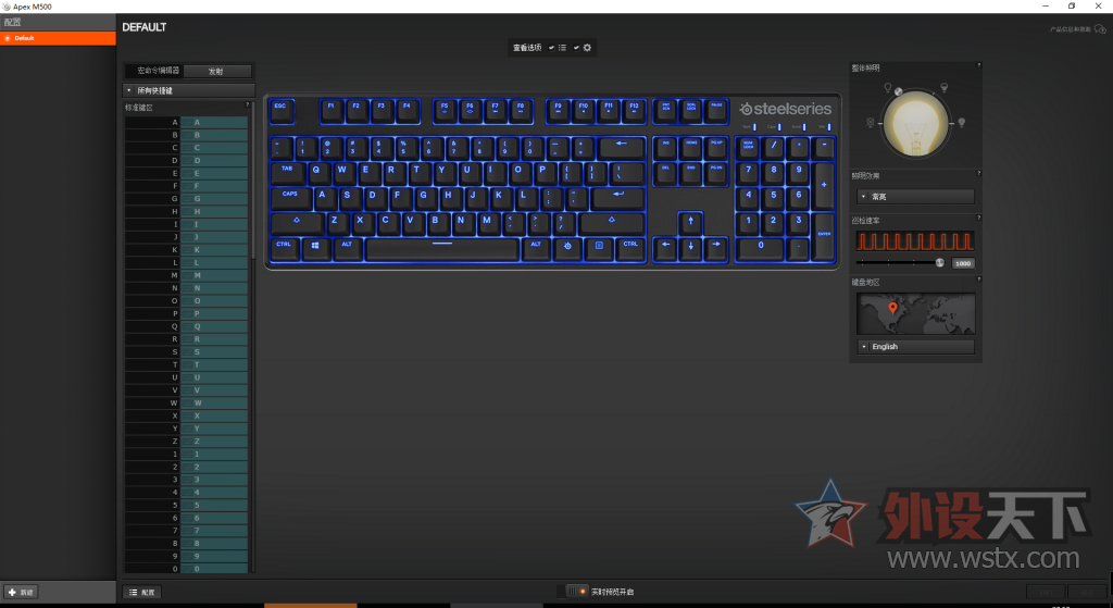 ӦеζֳǿϮSteelSeries APEX M500 MX BLUEе