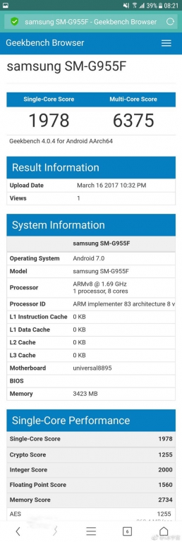 ����Exynos8895�������ܷ����أ����˽ӽ�2000��