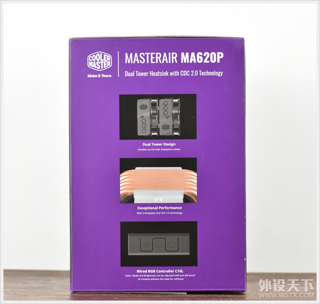 ��������COOLERMASTER MASTERAIR��ѩT620P ˫��˫��RGB����ɢ�� ����