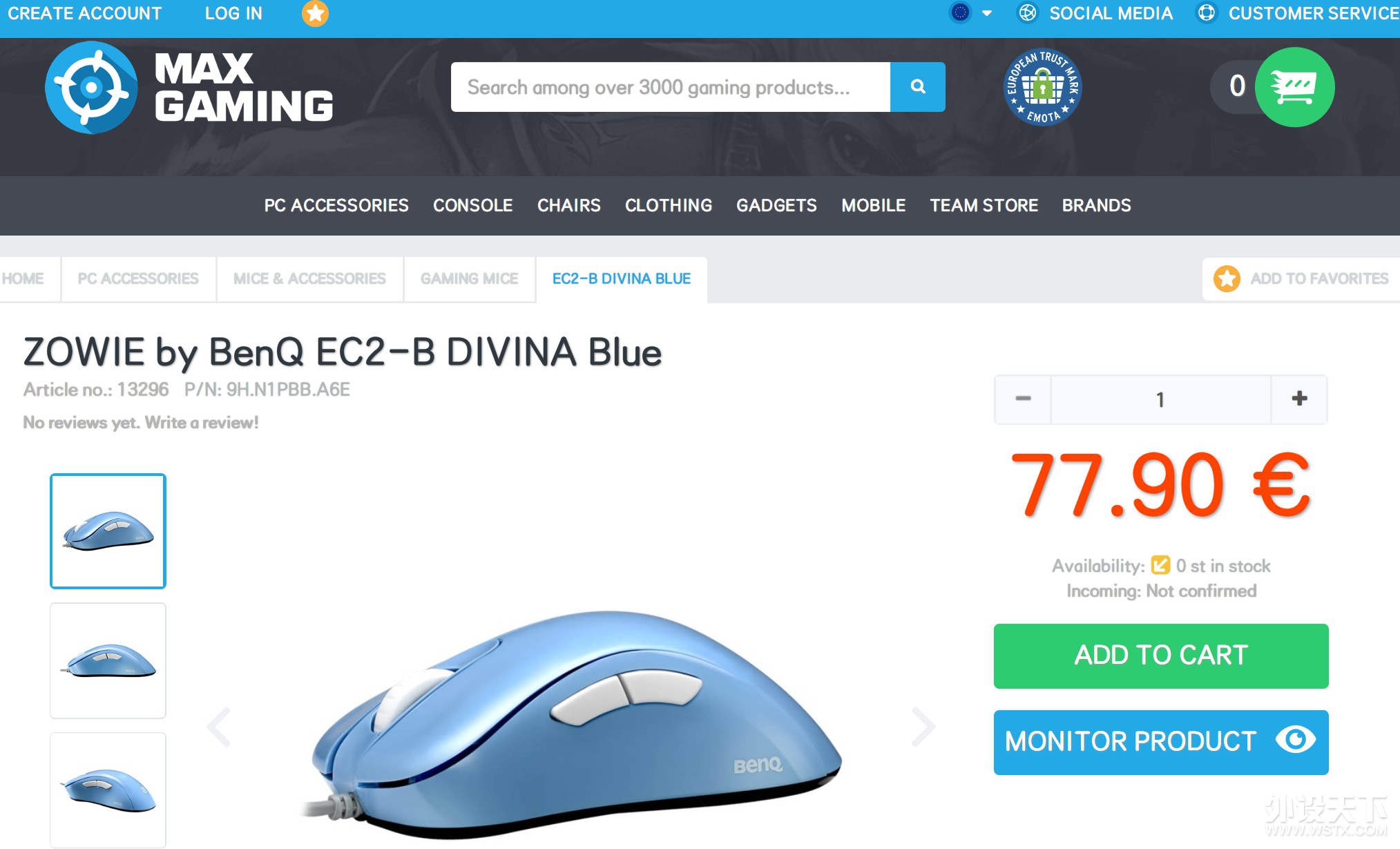 Zowie EC2-B Divina Blueɫ