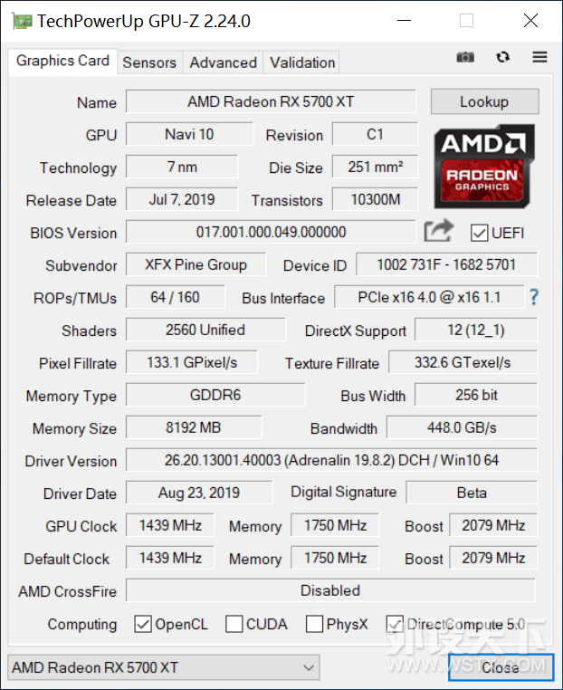 7nmµԼ۱֮Ѷ RX 5700XT 8GǰԿ